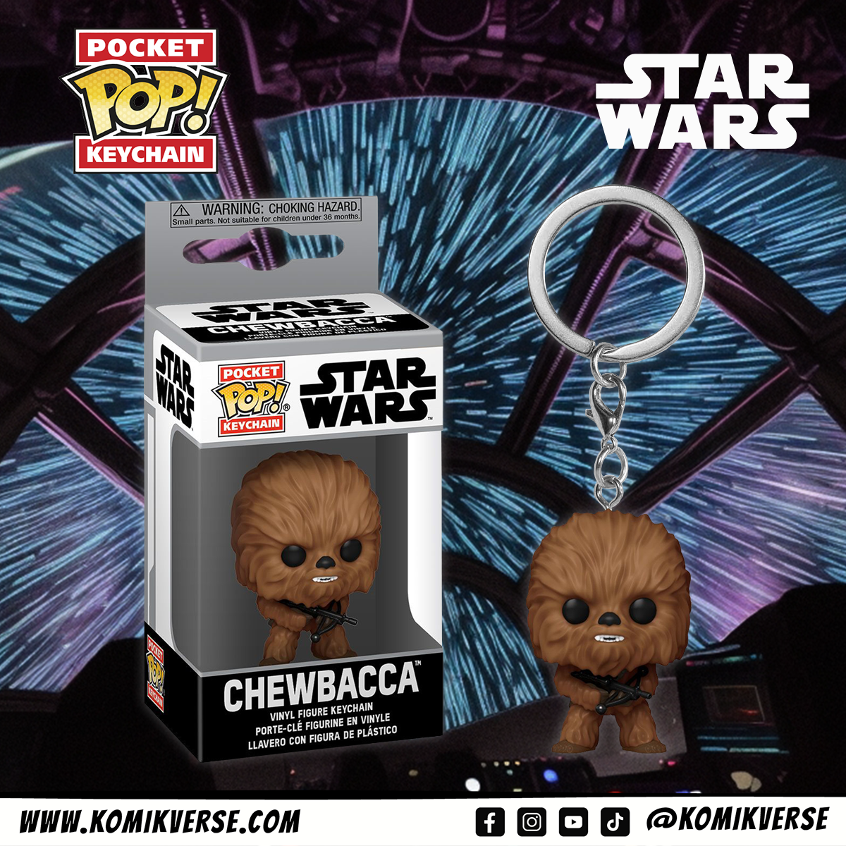 Funko Star Wars Chewbacca Pocket POP! Keychain