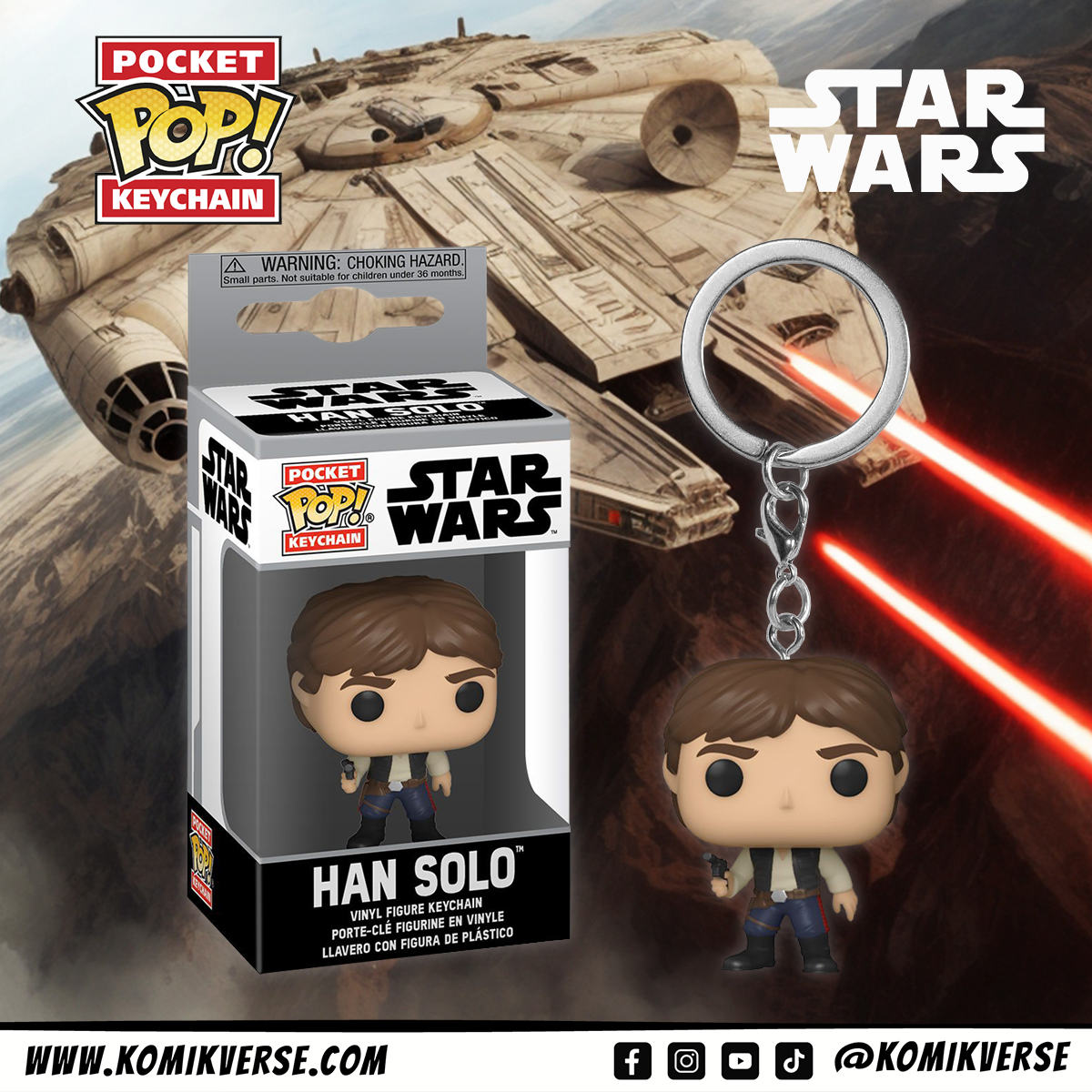 Funko Star Wars Han Solo Pocket POP! Keychain