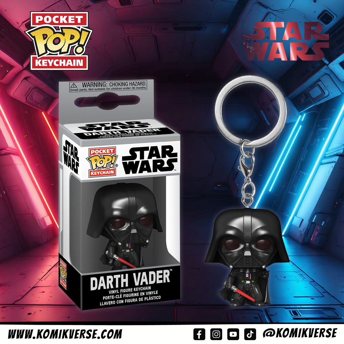 Funko Star Wars Darth Vader Pocket POP! Keychain