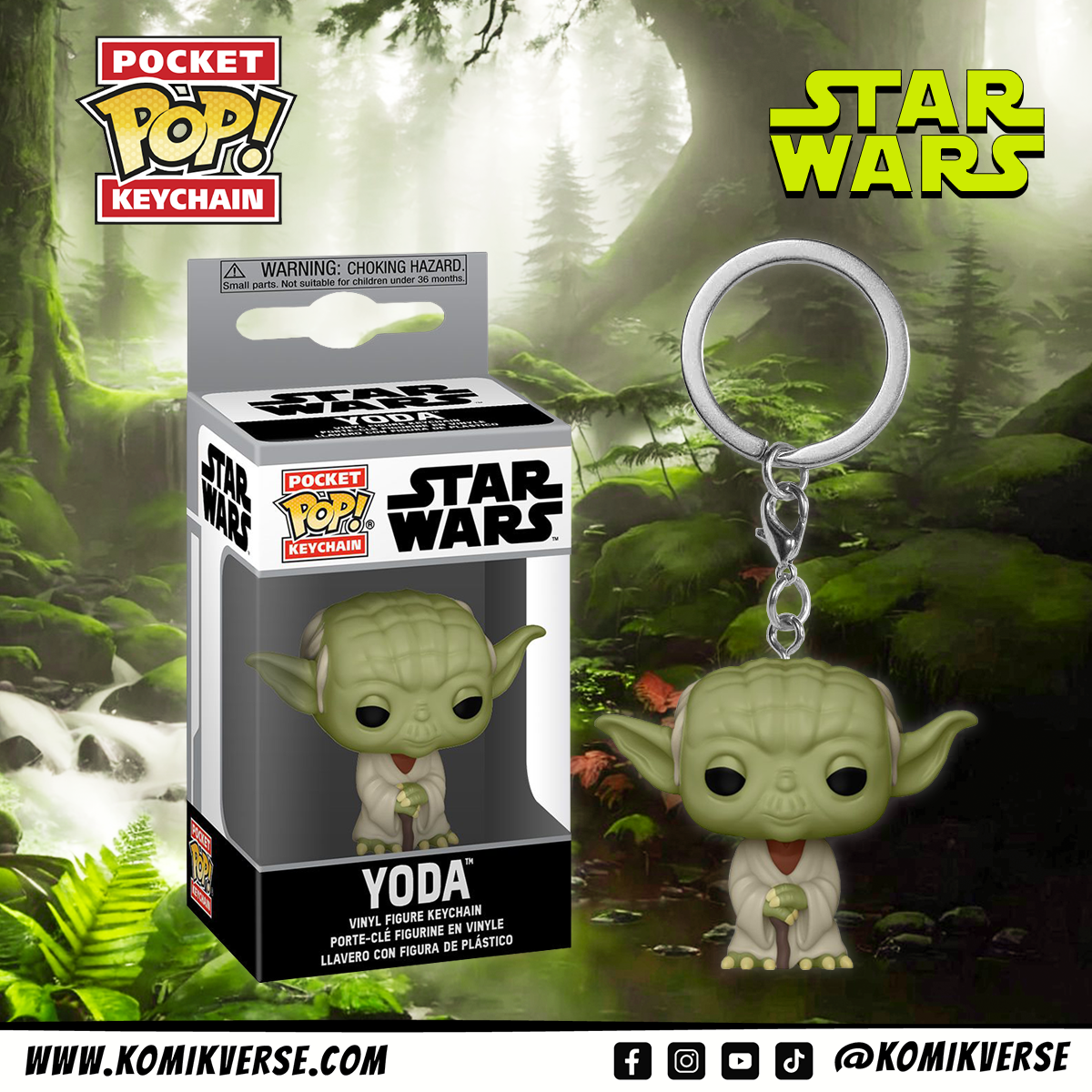 Funko Star Wars Yoda Pocket POP! Keychain